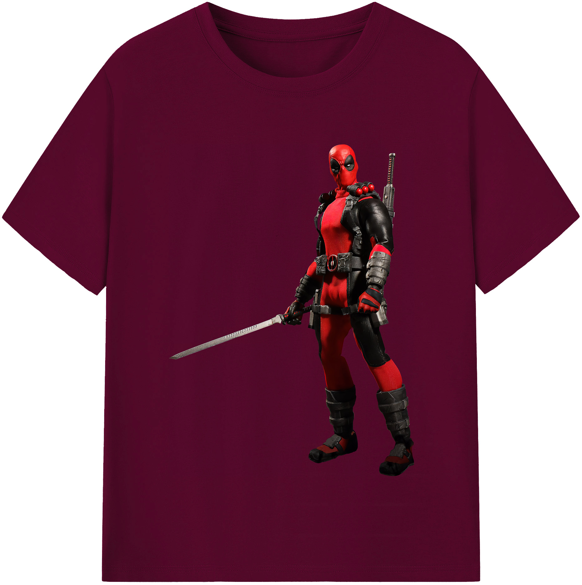 （画像用） Deadpool デッドプール レディースカジュアルプリントTシャツ（綿100％）